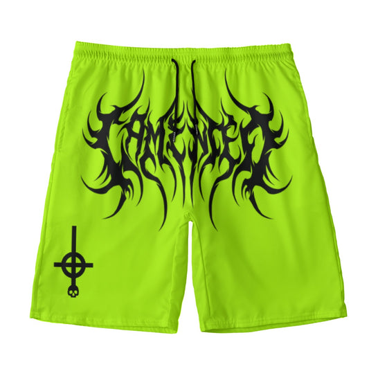 "Drowning In Drip" Neon Swim Trunks