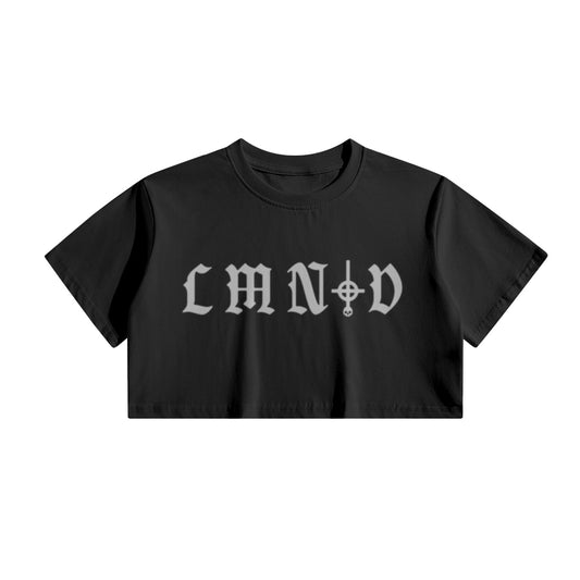 "Black Death x Crosssed" Crop Top Tee