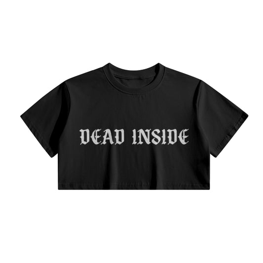 "DEAD INSIDE" Crop Top Tee