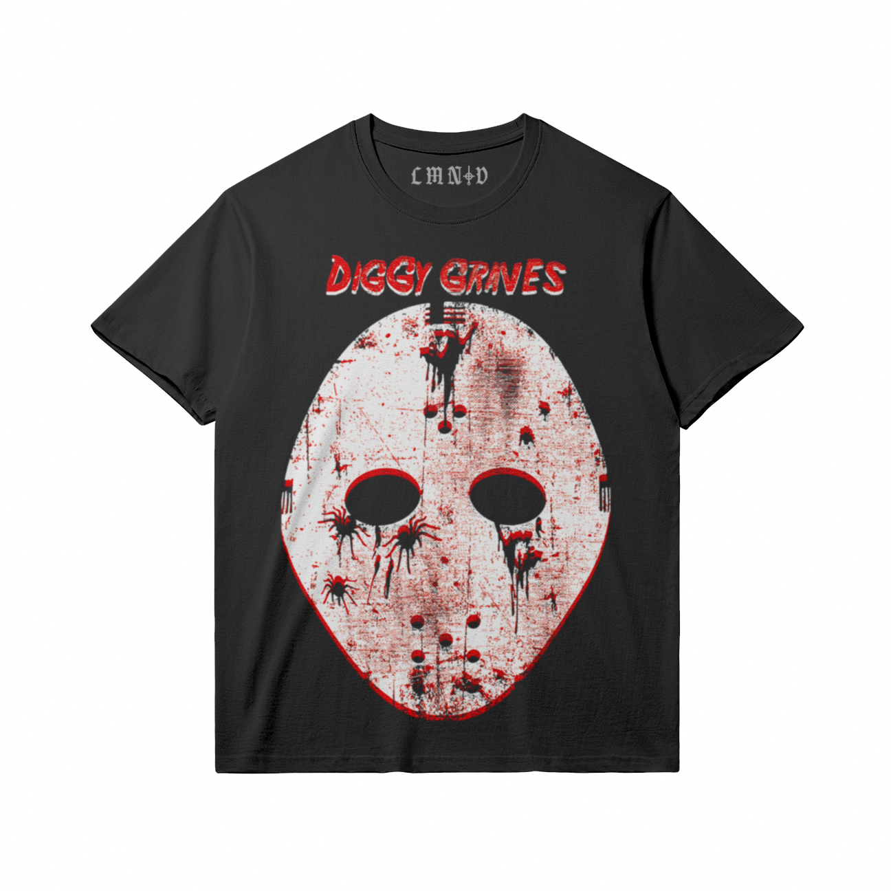 DIGGY GRAVES x LAMENTED -  "Bloody Summer" Mask Logo Graphic Tee