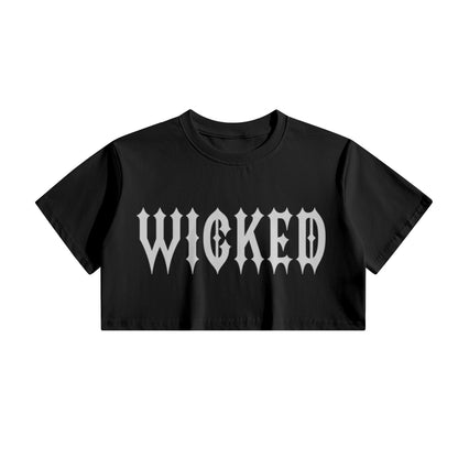 "WICKED" Crop Top Tee